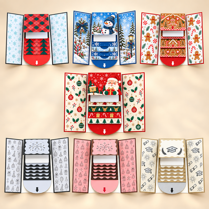 ⏰LAST DAY 50% OFF - 2026 New🎅🎁 Waterfall Christmas Gift Card Booklet 💳✨