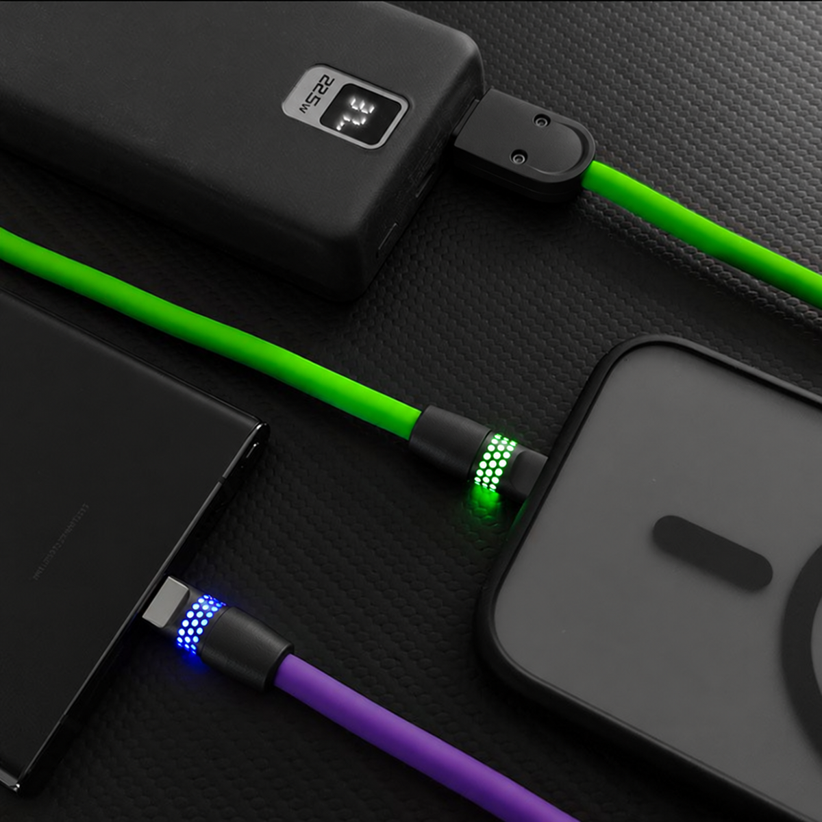 100W Fast Charge Cable With RGB Glow