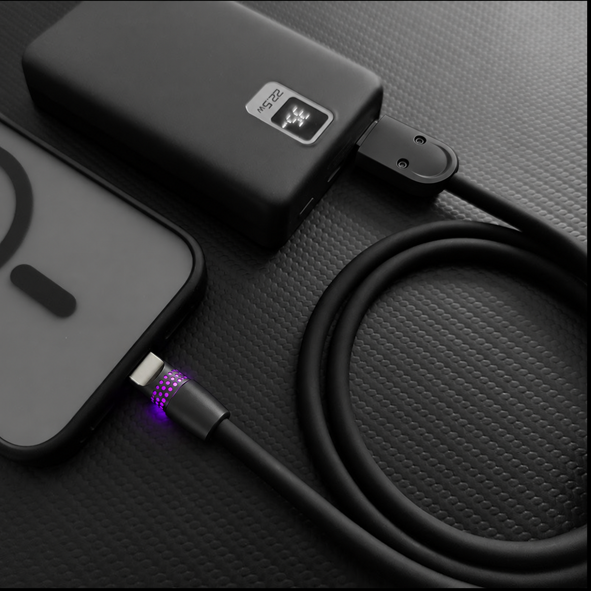 100W Fast Charge Cable With RGB Glow