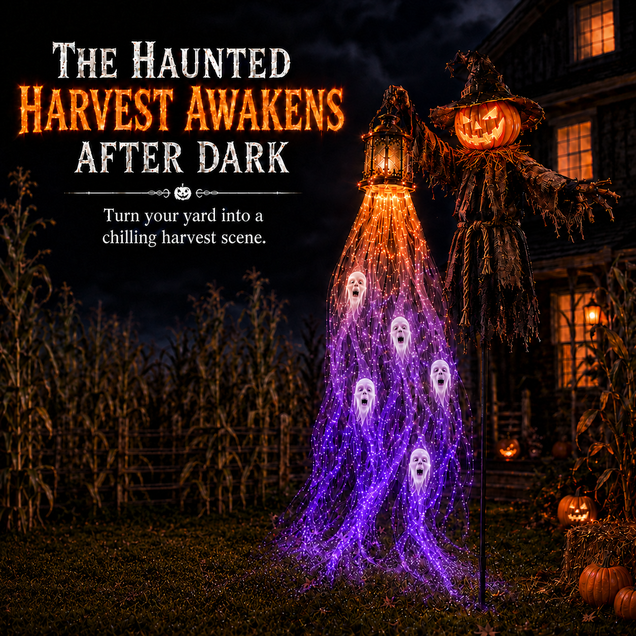 🔥Animated Halloween Soul Harvester Garden Light Collection💀
