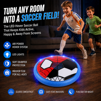 ⚽ Turn Any Room Into A Soccer Field! The LED Hover Soccer Ball That Keeps Kids Active, Entertained & Away From Screens