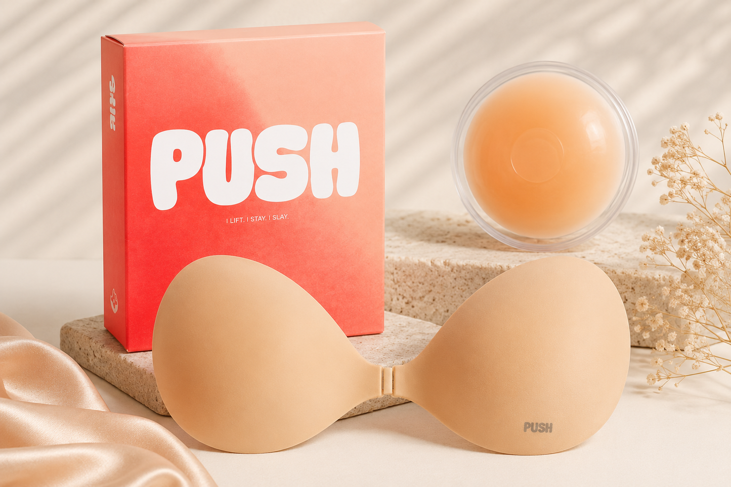 Instant Lift & Cleavage | The Seamless Push-Up Sticky Bra