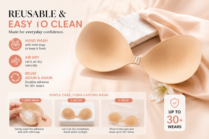 Instant Lift & Cleavage | The Seamless Push-Up Sticky Bra