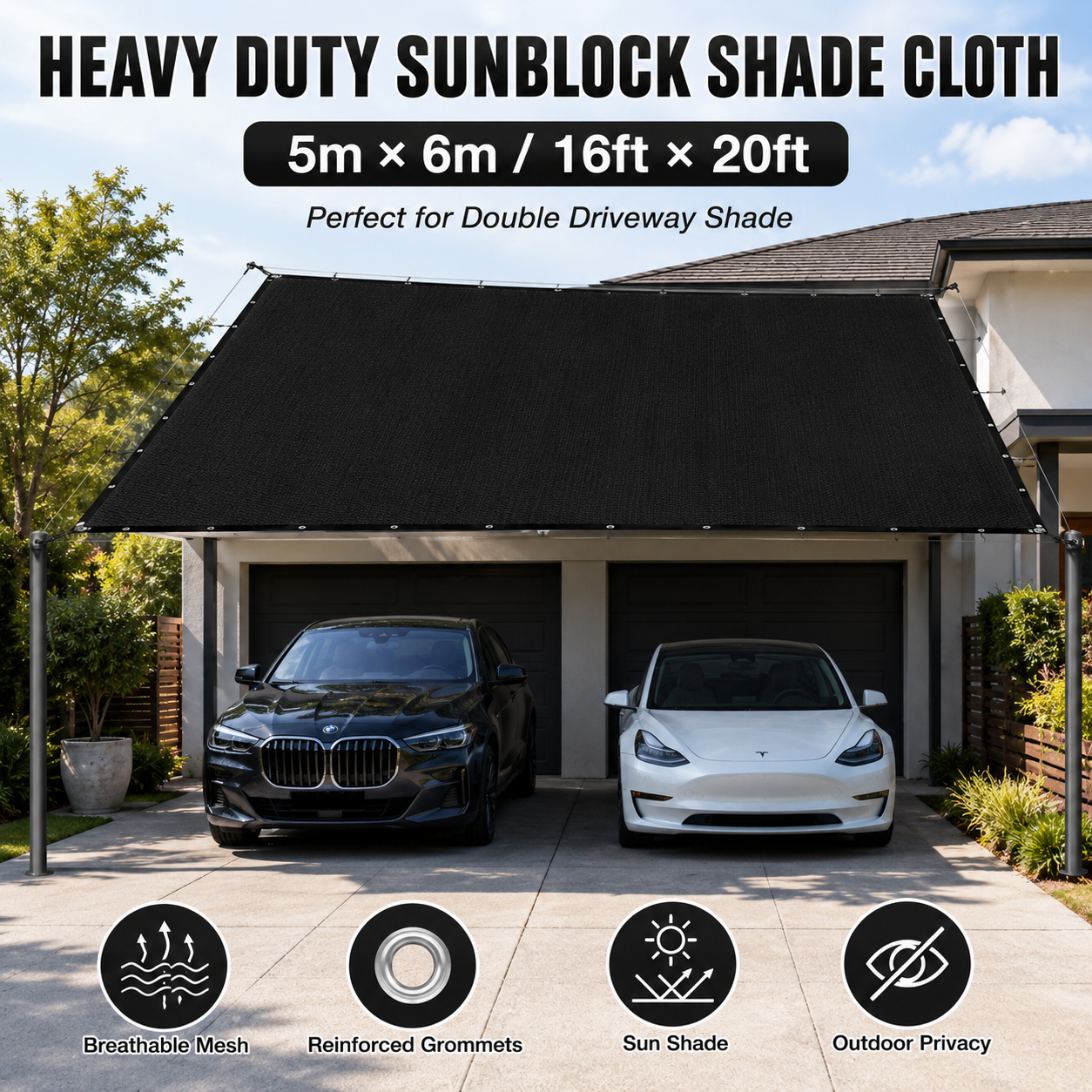 Heavy Duty Sunblock Shade Cloth