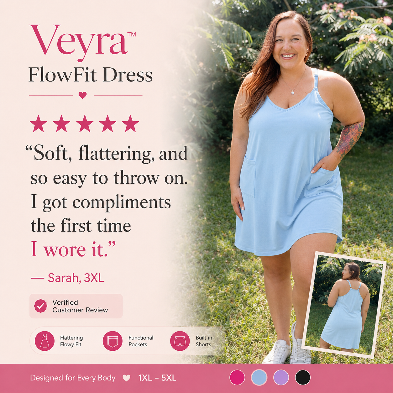 Trovehand™ FlowFit Dress