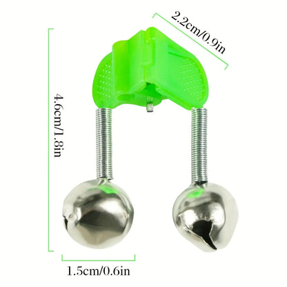 Double Ring Fishing Bells with Plastic Clip Buckles 🎣🔔