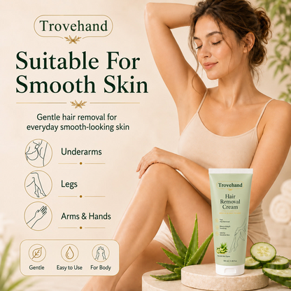 Trovehand™ Natural Gentle Hair Removal Cream | For Women & Men, Sensitive Skin