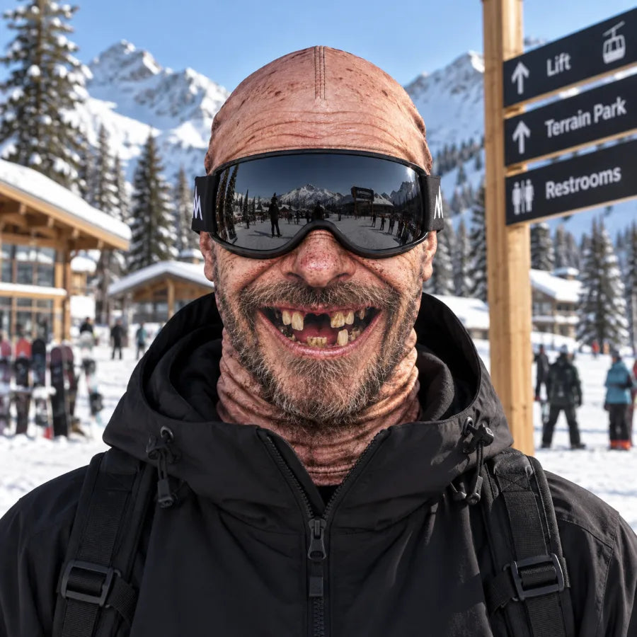 Full Send funny old man ski mask