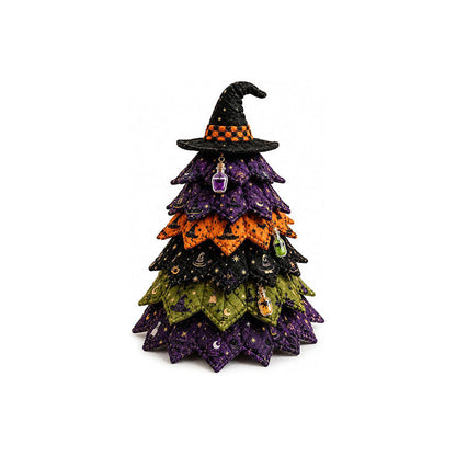Halloween Quilted Fabric Tree Kit | 3D DIY Tabletop Centerpiece