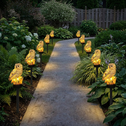 🎁  Last Day 50% OFF 🔥 Waterproof Solar Owl Light