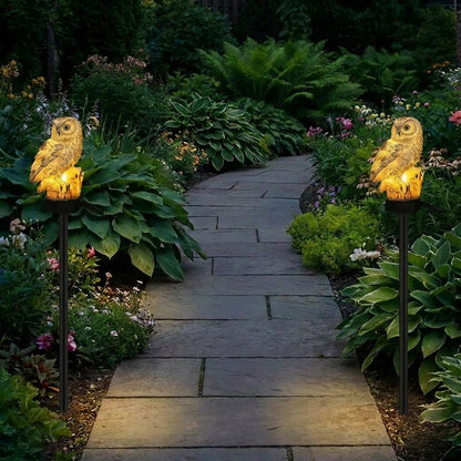 🎁  Last Day 50% OFF 🔥 Waterproof Solar Owl Light
