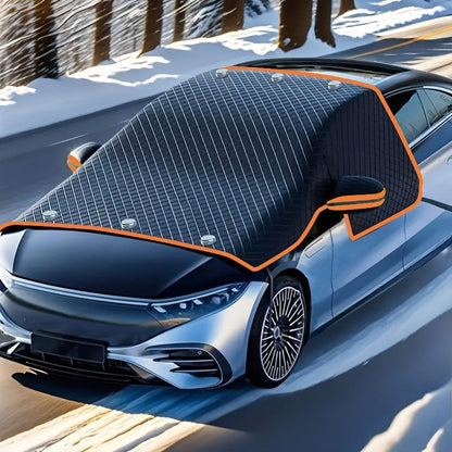 Magnetic Windshield Snow & Ice Cover with Mirror Protection | All-Weather Car Cover