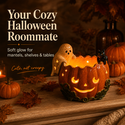 ✨Whimsical Ceramic Pumpkin Holder🎃