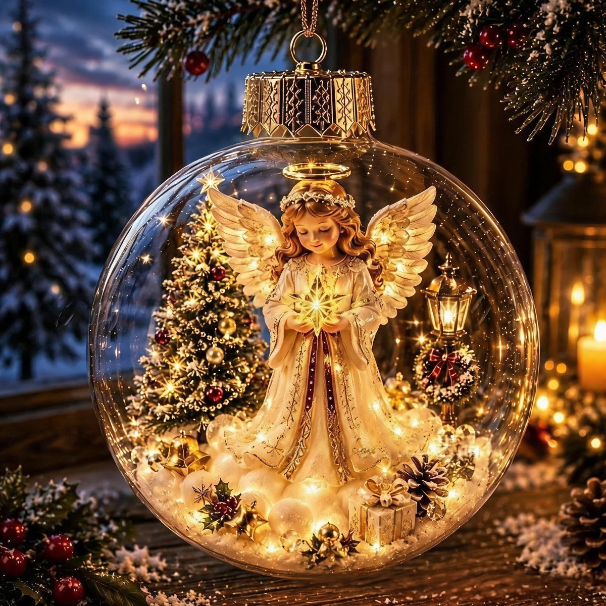 Glowing Christmas Diorama Ornament🎄