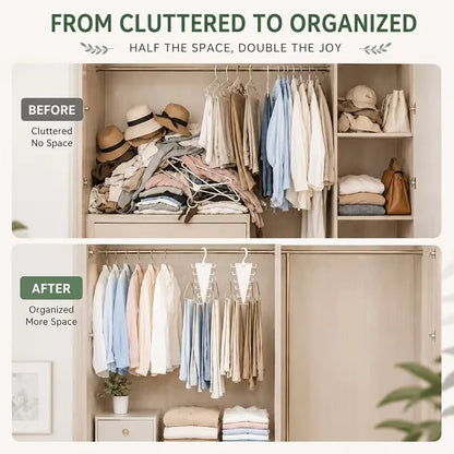 🔥LAST DAY 49%OFF🎁Multi-Functional V-Shaped Double Sided Hanger Storage Rack