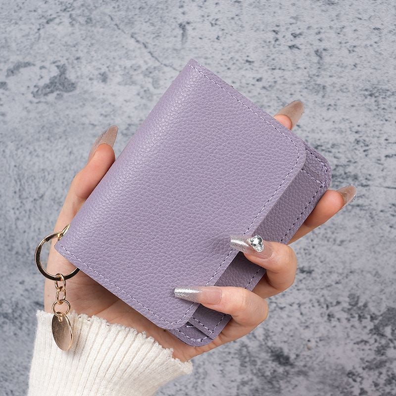Elegant and Minimalist Women's Slim Short Wallet