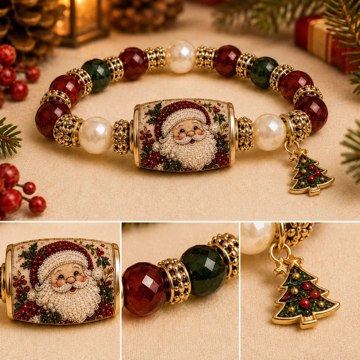 💥🎄🎄 Last Day Big Sale – 🎄 Christmas Magic Collection Bracelet — Limited Edition