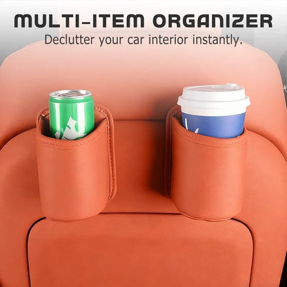 🥳2026 HOT SALE🥳💞50K+ SOLD!🚗🧺 49% OFF! Leather Car Door Cup Holder – Wide‐mouth opening, easy reach for drinks & phone. Clip‐on secure fit. PU leather, tough & stylish. 🛡️✨