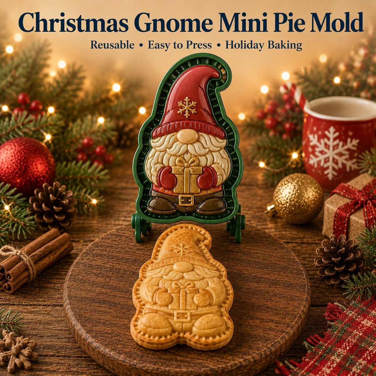 🔥🔥Only $12.99 Last Day Promotion!✨ 🎄16-Design Christmas Mini Pie Mold Collection 🥧