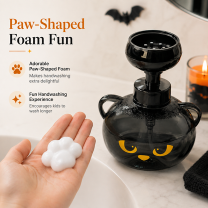 🐾 Spooky Cat Paw-Foam Soap Dispenser 🎃