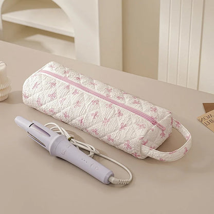 🎒Quilted Multi‑Purpose Storage Bag, Portable Zipper Cosmetic Makeup Pouch with Handle