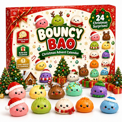 🎅2026 Christmas Squishy Advent Calendar - 24 Days Dumpling Squishies Toys