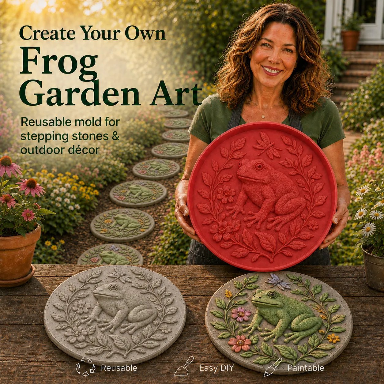 💥 LAST DAY 49% OFF - Reusable Animal-Themed Garden Art Mold – Bring Nature to Life in Your Garden (📦Buy 2 Free Shipping)