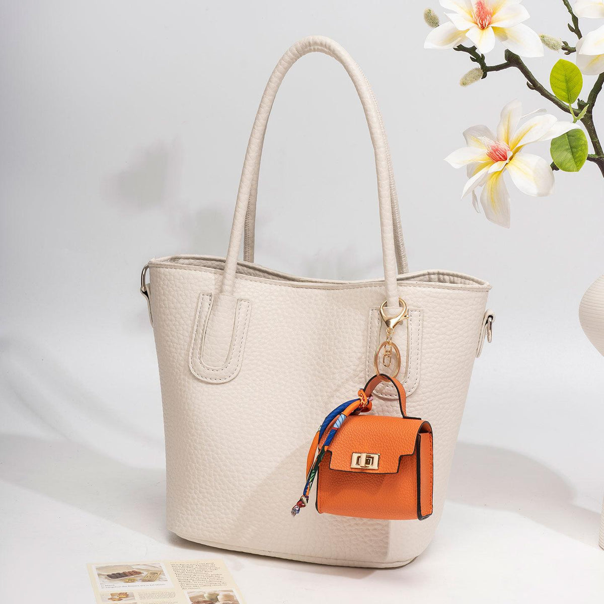 Mini Square Bag Pendant Keychain