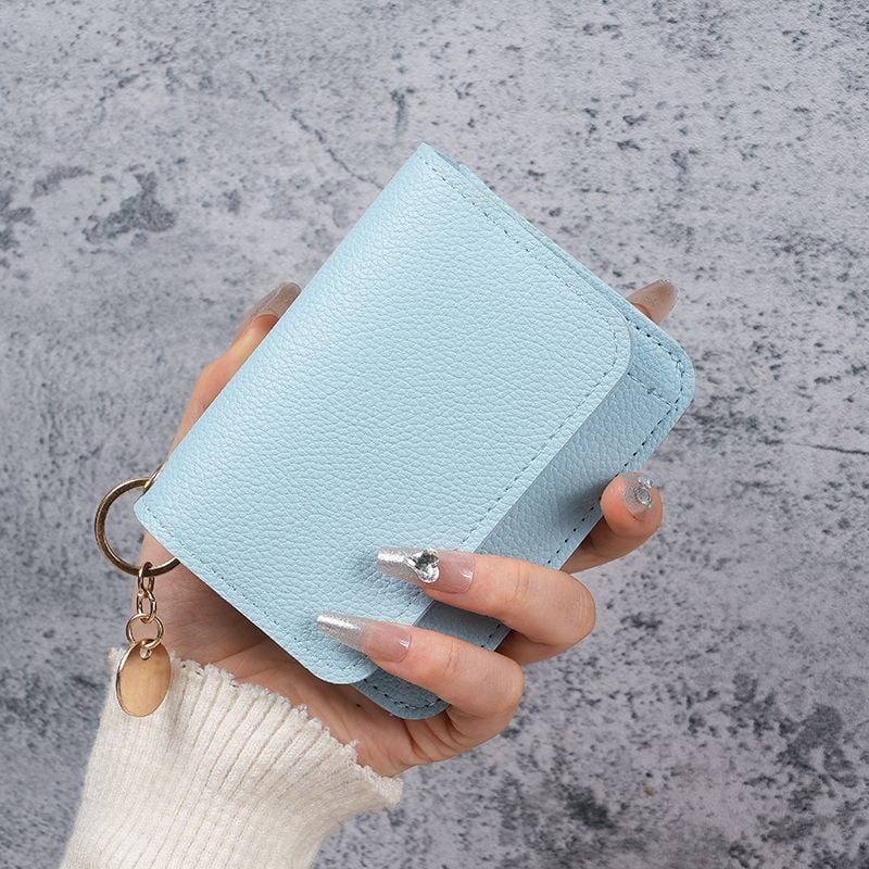 Elegant and Minimalist Women's Slim Short Wallet