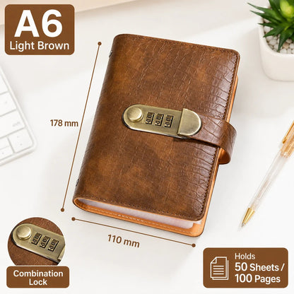 🔥 Last Day 50 % OFF– Lockable A6 Savings Notebook with 3-Digit Combination Lock 💰