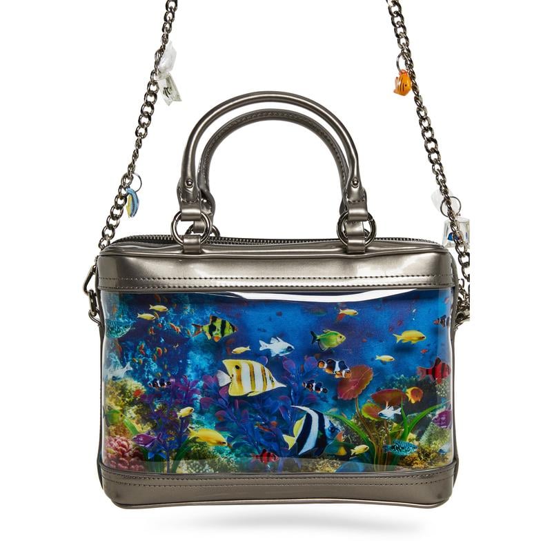 🌊 🐠Aquarium Inspired Bag – Transparent Ocean-Themed Shoulder Bag with Coral Reef Design