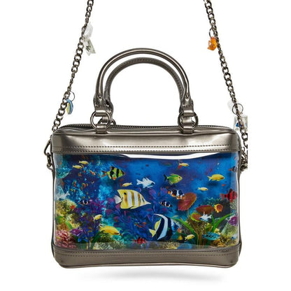 🌊 🐠Aquarium Inspired Bag – Transparent Ocean-Themed Shoulder Bag with Coral Reef Design