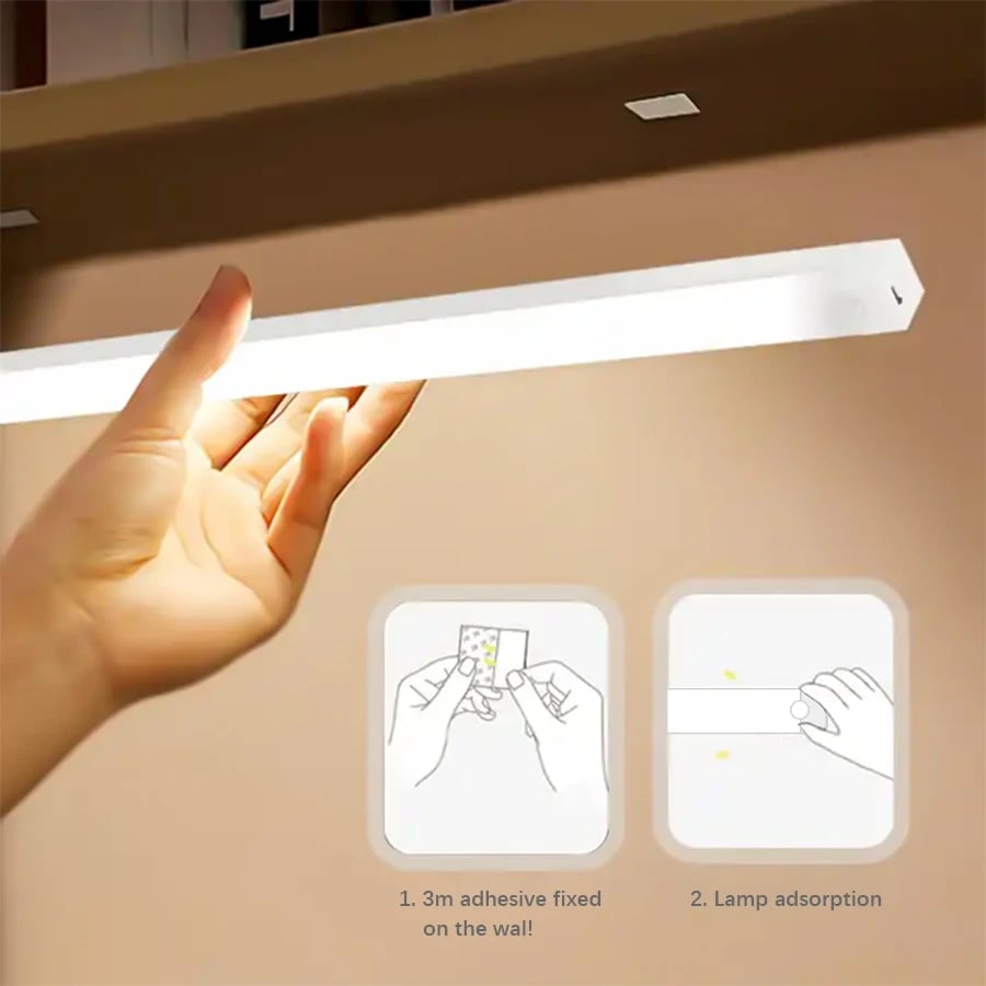🔥Only $8.99 Last Day Promotion!💡Punch-free Smart Sensor Magnetic Rechargeable LED Lights