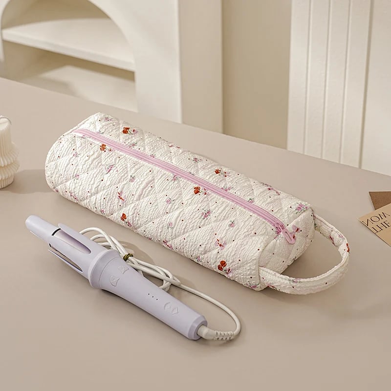 🎒Quilted Multi‑Purpose Storage Bag, Portable Zipper Cosmetic Makeup Pouch with Handle