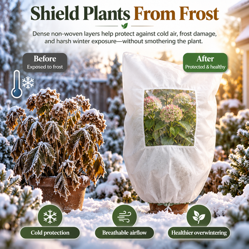 Plant Frost Cover Nonwoven Reusable Warm Shrubs Blanket