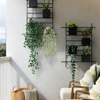 Hot Sale🌿✨ 3-Pack Artificial Hanging Potted Plants – Lifelike Faux Greenery for Any Space