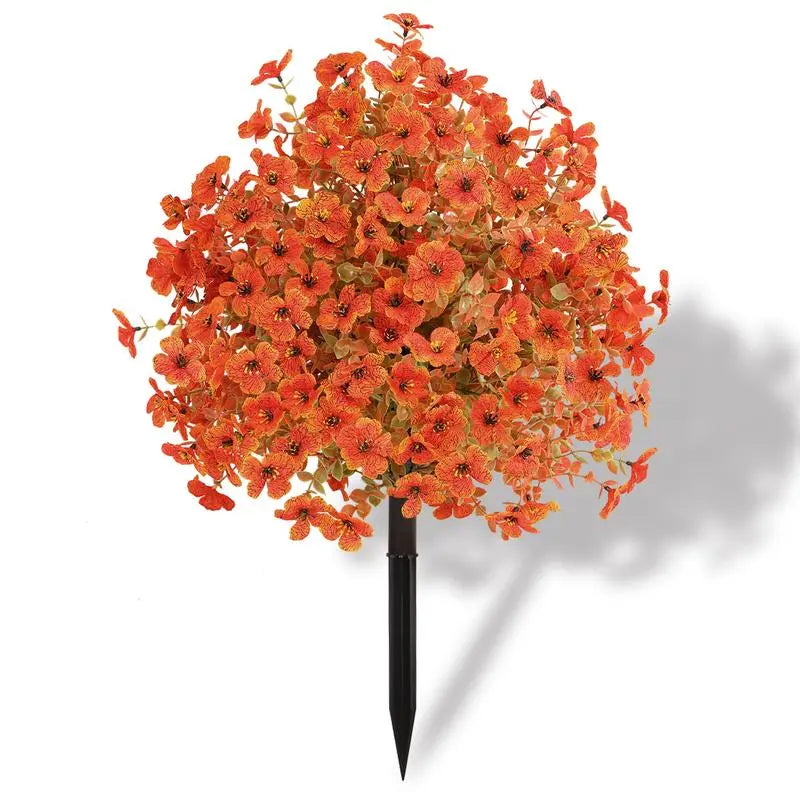 🎁  Last Day 60% OFF 💐 Artificial Topiary Ball Trees with Flowers and Ground Spikes 💐