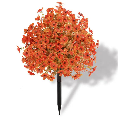 🎁  Last Day 60% OFF 💐 Artificial Topiary Ball Trees with Flowers and Ground Spikes 💐