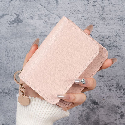 Elegant and Minimalist Women's Slim Short Wallet