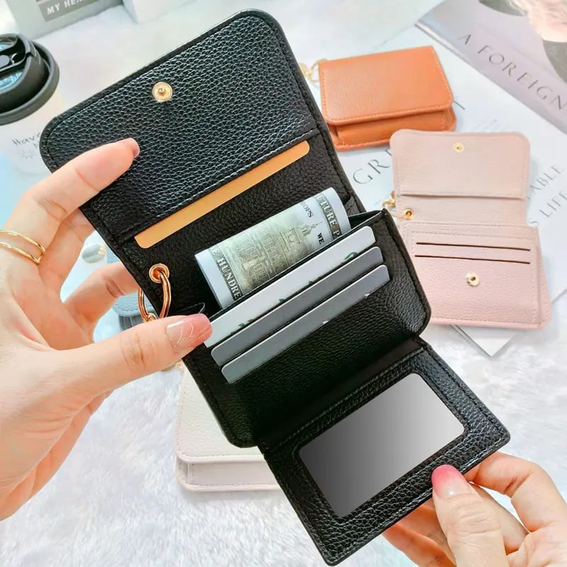 Elegant and Minimalist Women's Slim Short Wallet