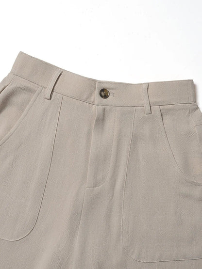 🔥Bestseller👖Women's High Waist Cotton Linen Wide Leg Pants