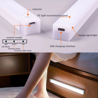 🔥Only $8.99 Last Day Promotion!💡Punch-free Smart Sensor Magnetic Rechargeable LED Lights