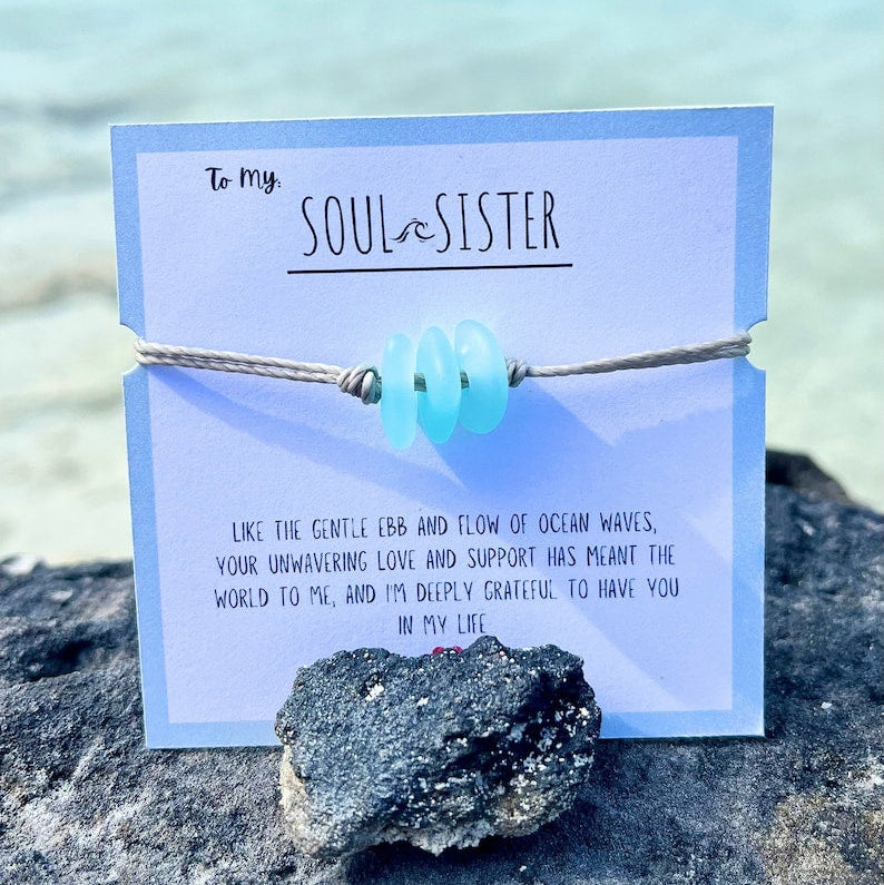 Soul Sister Sea Glass Bracelet