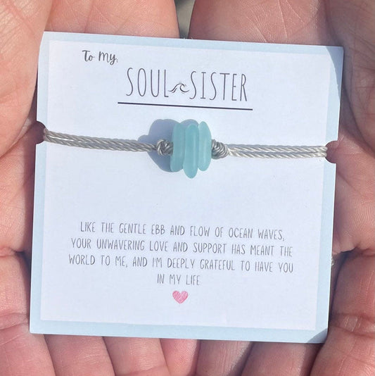 Soul Sister Sea Glass Bracelet
