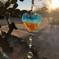 Ocean-Heart-Beach Suncatcher