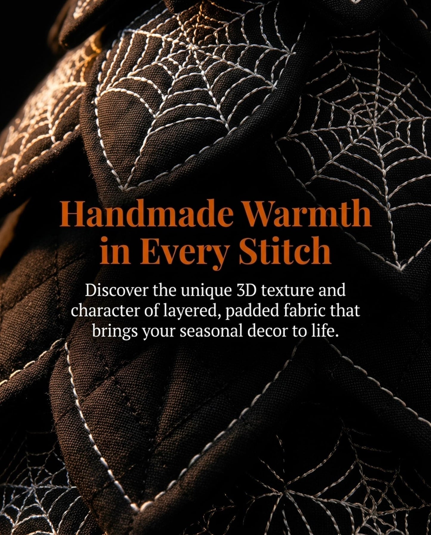 Halloween Quilted Fabric Tree Kit | 3D DIY Tabletop Centerpiece