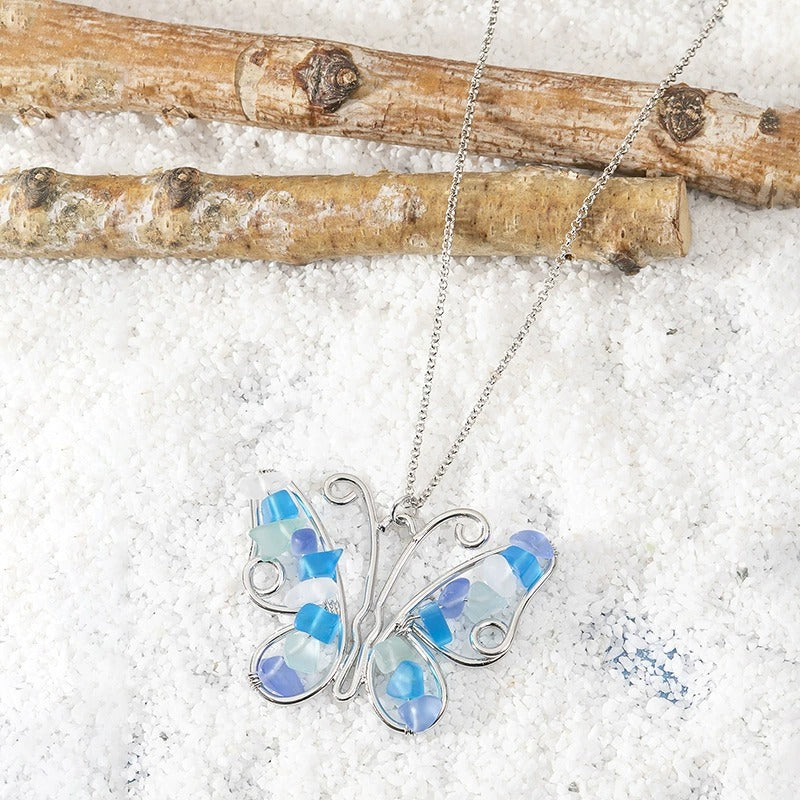 Colorful Sea Glass Necklaces