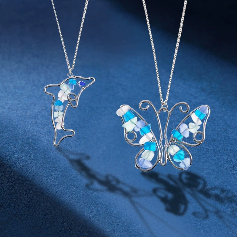 Colorful Sea Glass Necklaces