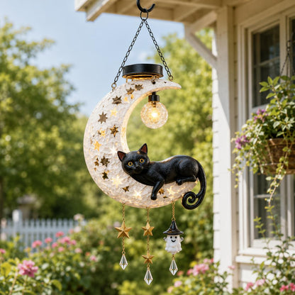 🎃 Halloween Early Bird Sale | 50% OFF Black Cat Moon Solar Lantern