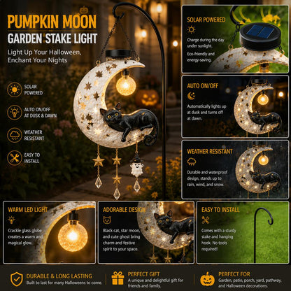 🎃 Halloween Early Bird Sale | 50% OFF Black Cat Moon Solar Lantern